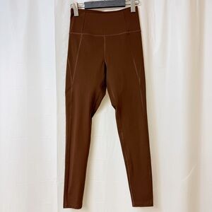 Girlfriend Collective Compressive High Rise Leggings Brown Small
